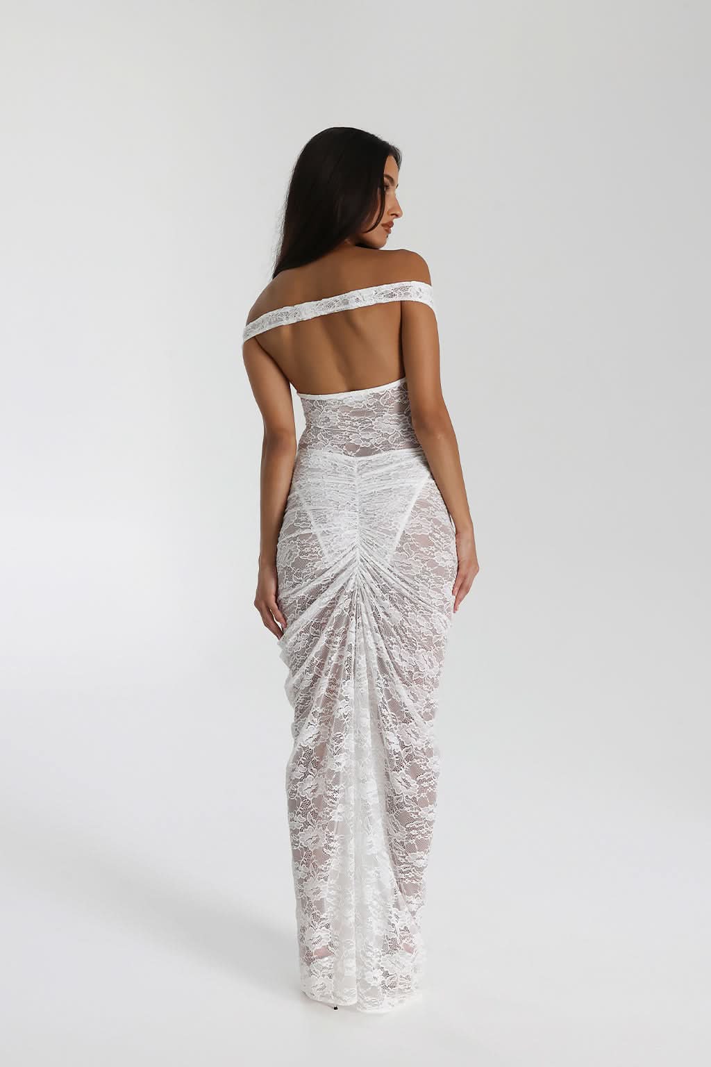 Lace Sheer Maxi Dress