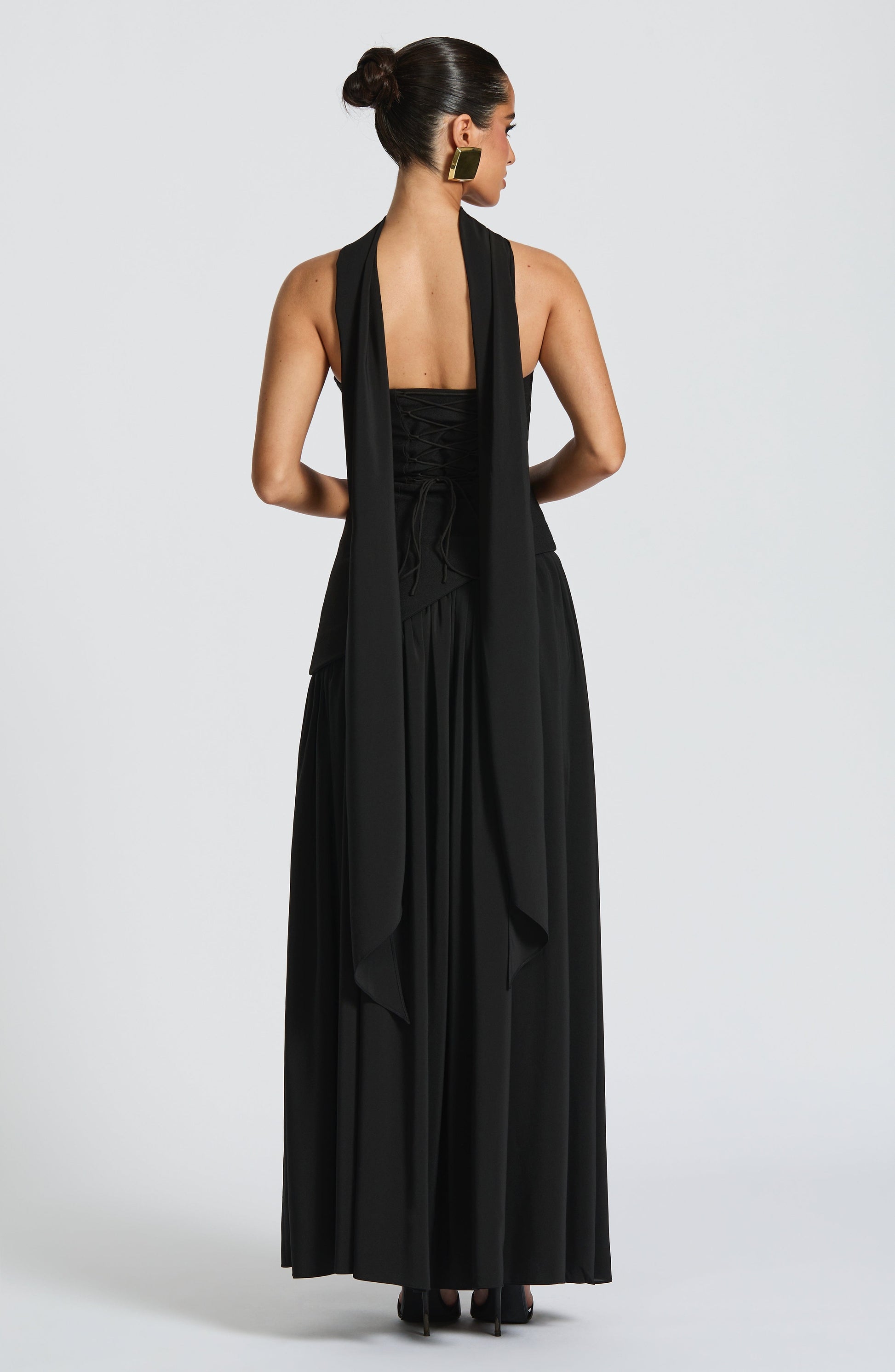 Women's Wedding Guest Strapless Maxi Dress with Slit - product image 11