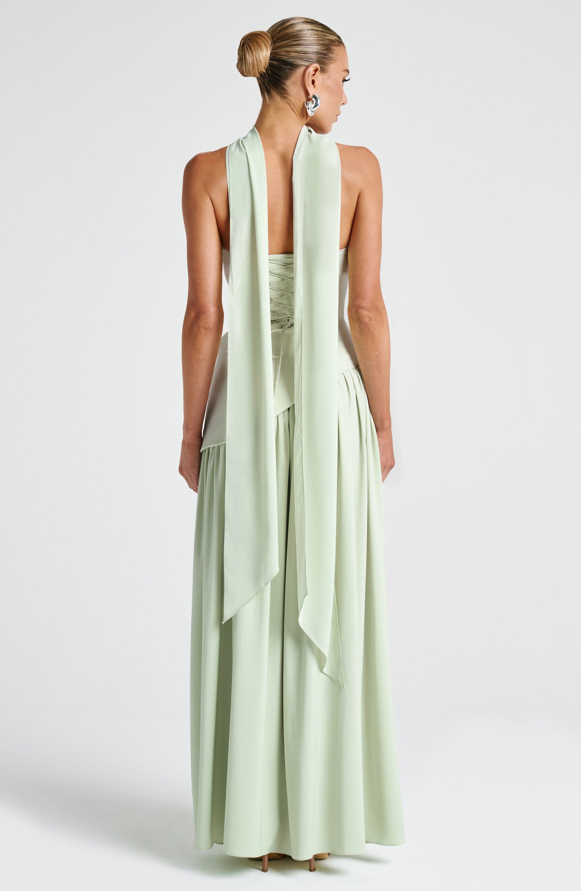 Women's Wedding Guest Strapless Maxi Dress with Slit - product image 7