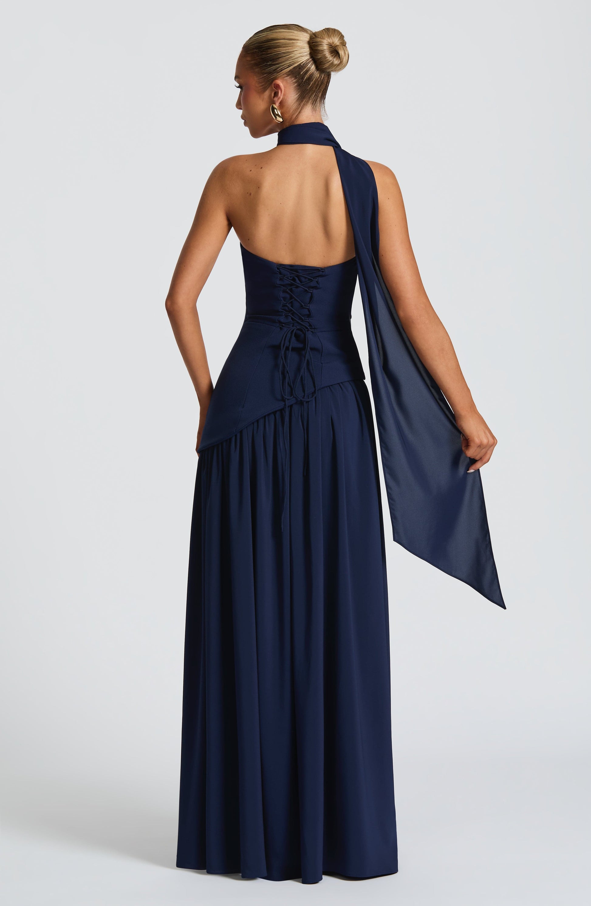 Women's Wedding Guest Strapless Maxi Dress with Slit - product image 13