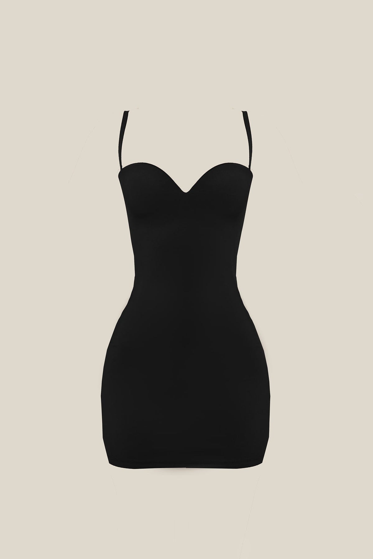 Women's Cocktail Cutout Back Mini Dress - Black