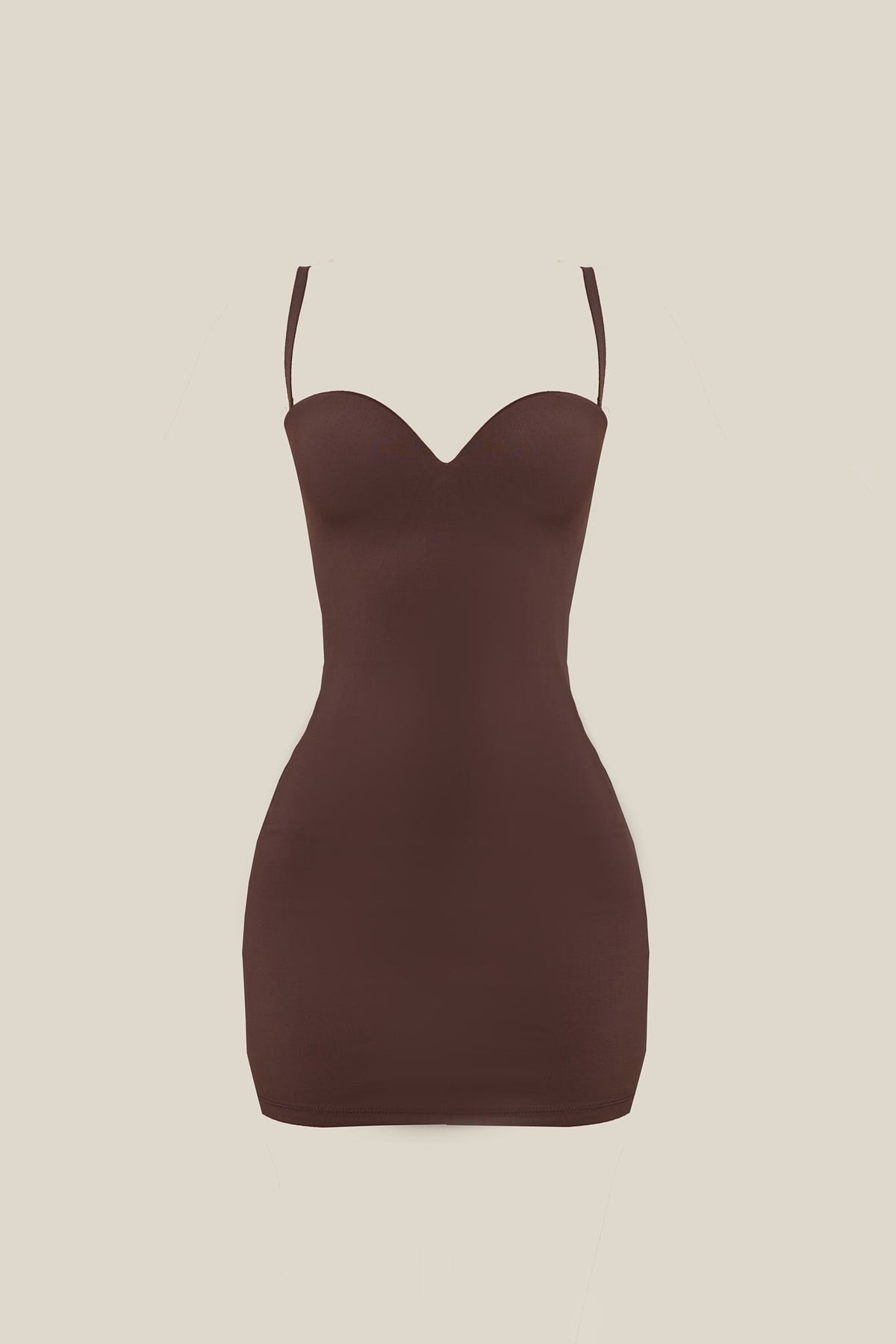 Women's Cocktail Cutout Back Mini Dress - Brown