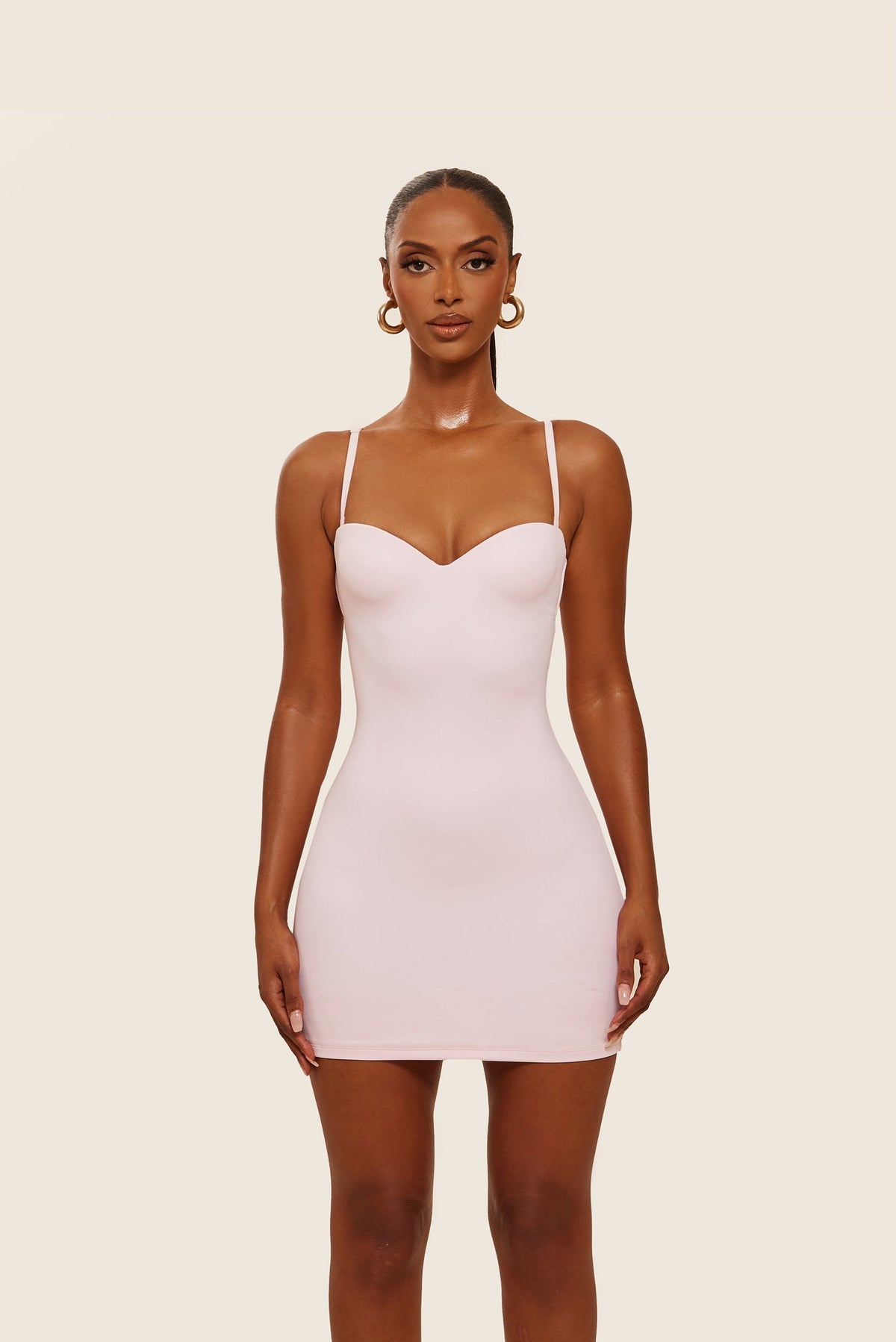 Women's Cocktail Cutout Back Mini Dress - Pink