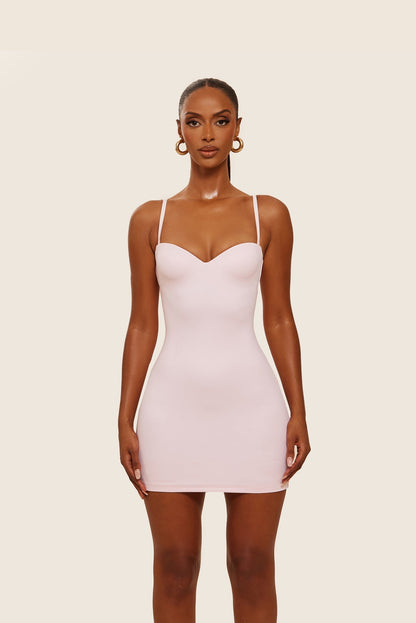 Women's Cocktail Cutout Back Mini Dress - Pink