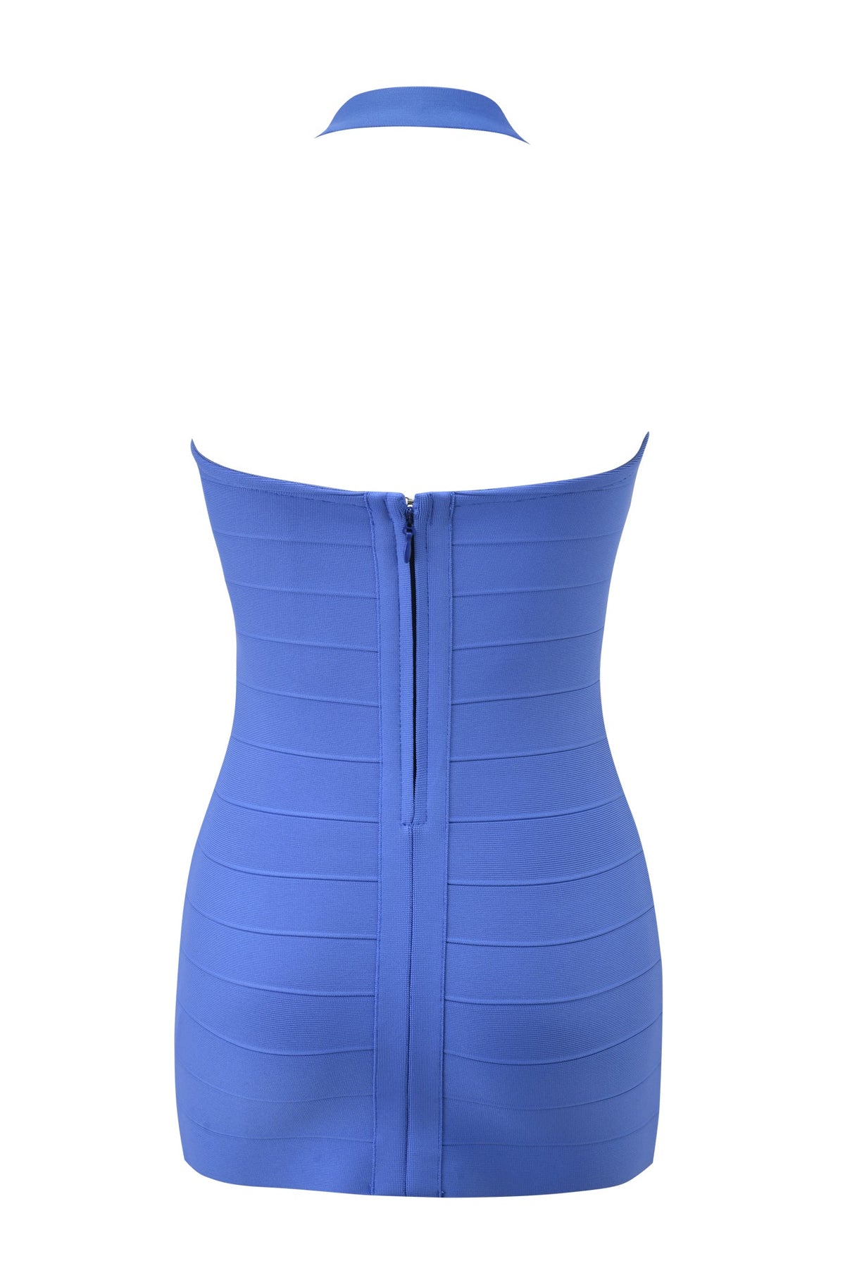 Women's Date Night Halter Bandage Mini Dress - Blue