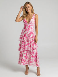 Pink and White Floral