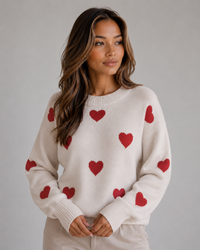 Ivory Heart Print