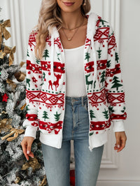 White Red and Green Print