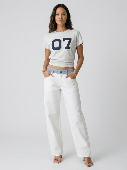 Women's Relaxed Wide-Leg Jeans in White - White