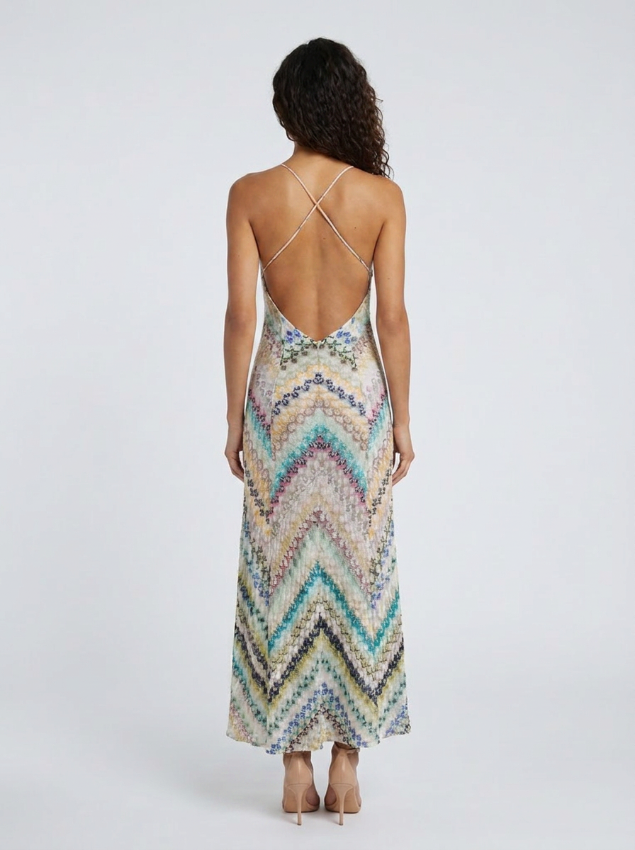 Open Back Maxi Dress - back