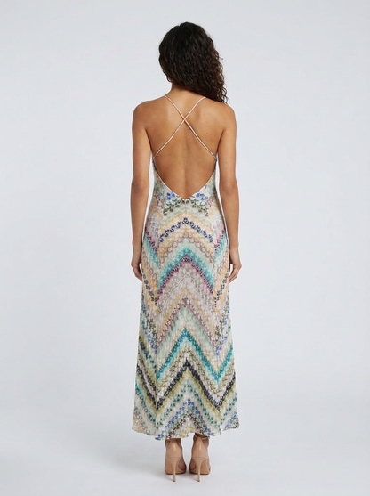 Open Back Maxi Dress - back