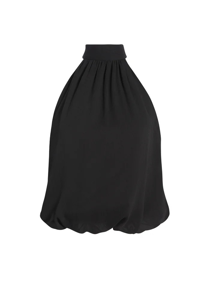 Women's Cocktail High Neck Halter Sleeveless Blouse