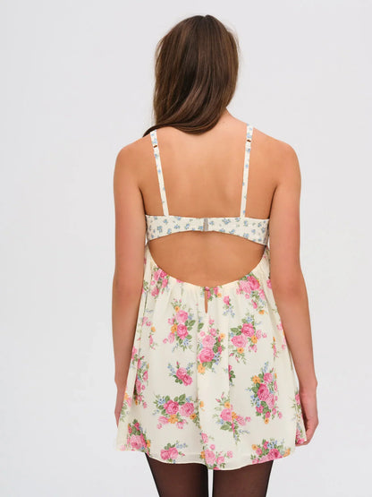Silk Easter Mini Dress