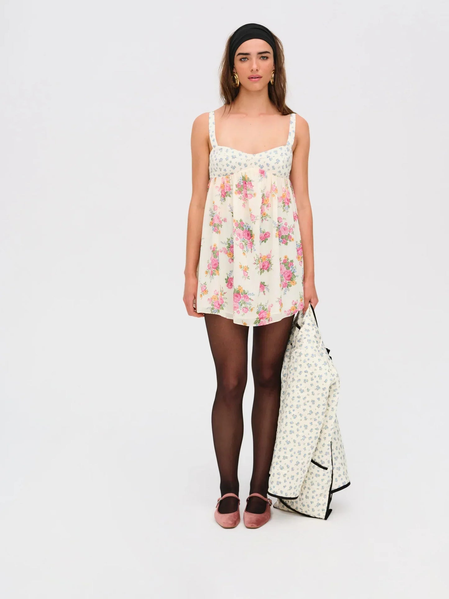 Silk Easter Mini Dress
