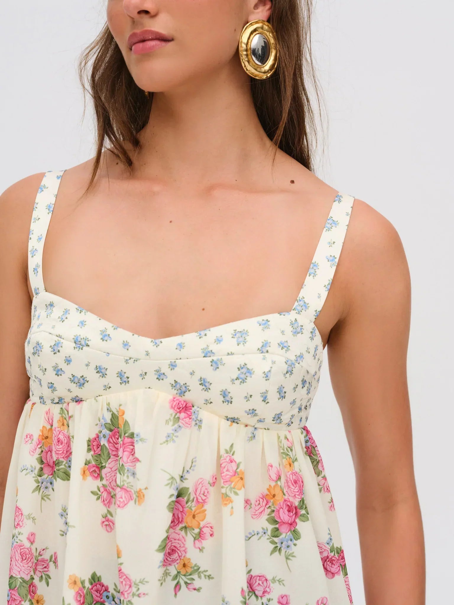 Silk Easter Mini Dress
