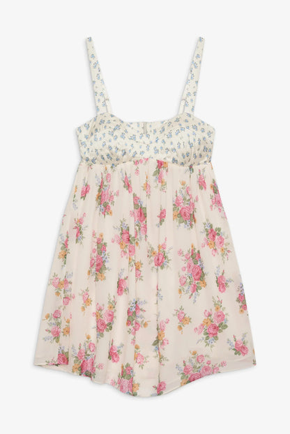 Silk Easter Mini Dress
