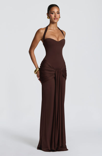 Sweetheart Corset Lace Maxi Dress