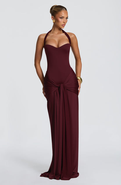 Sweetheart Corset Lace Maxi Dress