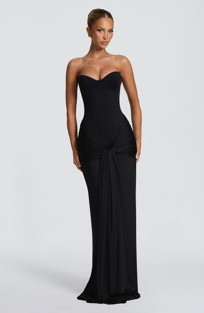 Sweetheart Corset Lace Maxi Dress