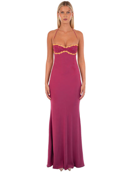 Sweetheart Warm Pink Maxi Dress