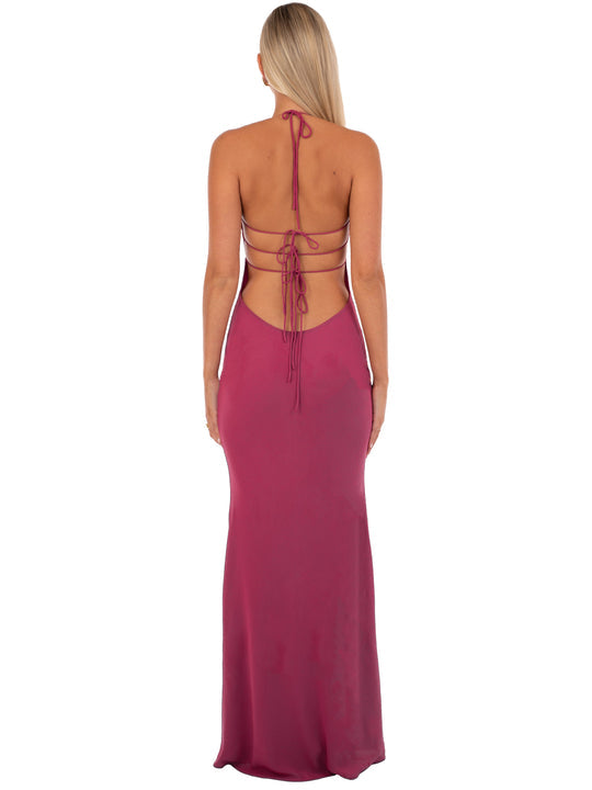 Sweetheart Warm Pink Maxi Dress
