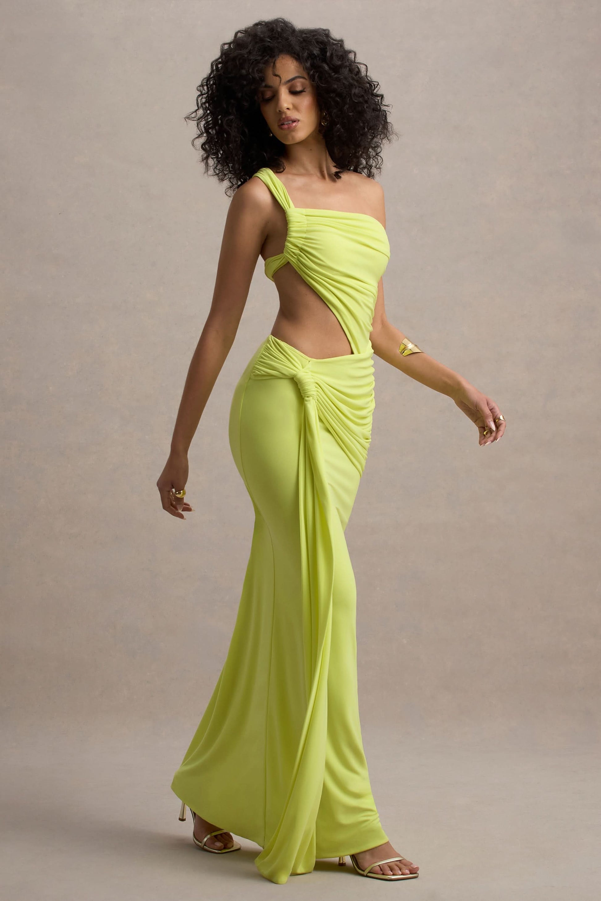 Women's Cocktail One Shoulder Cut Out Maxi Dress - product image 4