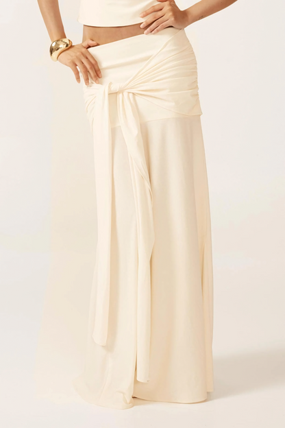 Women's Wedding Guest Strapless Maxi Skirt Set